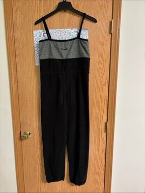 Sansha Black & Gray Strapless Jumpsuit